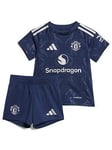 adidas Manchester United Infant24/25 Away Full Kit -navy, Navy, Size 9-12 Months