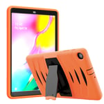 Coque pour Samsung Galaxy Tab A 10.1 2019, Robuste Rsistant aux Chocs Cover Coque de Protection avec Stand Fonction, pour Samsung Tab A 10.1 Pouces Tablet SM-T510/SM-T515 2019,Orange