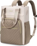 Sac à Dos Femme Sac a Dos Ordi Portable 17.3 pouces Grand Sac a Main Femme Imperméable Sac a Dos Voyage Elegant Leger Backpack pour Loisir Collège Affaires Travel Khaki