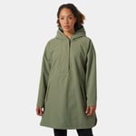 Helly Hansen Lilja Poncho Med Belte Dame Grønn L