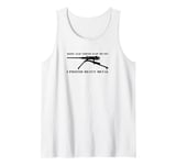 Kids Rap Music Prefer Heavy-Metal M2 Machine Gun Joke Tank Top