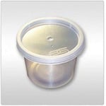 2oz Satco Plastic Pots + lids x 50 Heavy Duty Baby Weaning/storage/Souffle/Dip Pots