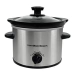 Hamilton Beach 'The Mighty Mini' 1.8L Silver Slow Cooker, 90W ,Silver - HBSC020S