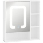 LED Illuminated Mirror Cabinet Wall mounted Bathroom Organizer