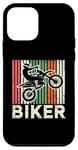 Coque pour iPhone 12 mini Retro Biker Motocross Dirt Bike Rider Moto Biker