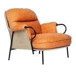 Fogia - Lyra Lounge, Vintage Cognac - Lenestoler - designer_andreas_engesvik - Brun - Lær/Naturlig materiale/Metall