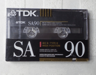 CASSETTE AUDIO K7 TAPE CASSETTE TDDK SA90 90 MINUTES TYPE II HIGH POSITION NEUF