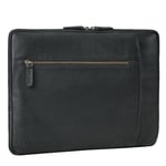 STILORD 'Jupiter' Pochette Ordinateur 17 Pouces Cuir Housse pour MacBook de 15,6 Pouces et iPad de 12,9 Pouces Vintage Sac PC Portable Housse Tablette, Couleur:Noir