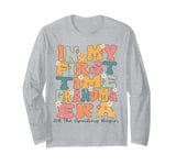 In My First Time Grandma Era Groovy 1st Time Grandma Cute Long Sleeve T-Shirt