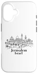 iPhone 16 Jerusalem Israel Skyline Jewish Israeli Souvenir Women Men Case