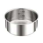 Ingenio Preference Casserole 20 Cm, Induction, Inox, Empilable, Compatible Lave-vaisselle L8983004 Tefal