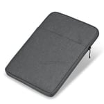 (iPad Mini 5Dark Grey) Käsilaukun suojakotelo iPad Mini 6:lle 8,3 tuuman 2021 laukun suojus iPad Minille 6. sukupolven vedenpitävä pussi, jossa on useita taskuja