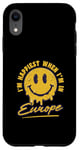 Coque pour iPhone XR Europe Amant Espagne Italie Allemagne Voyage Vacances Européen