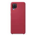 Coque silicone unie Soft Touch Rouge compatible Samsung Galaxy A12 5G - Neuf