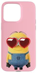 Coque pour iPhone 15 Pro Max Minions Cute Bob In Love Heart Shaped Glasses Portrait