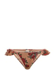 Rita Bikini Briefs Warm Beige Patterned Underprotection