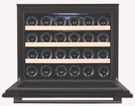 Cata UBICBKWC55 60cm Wide 24 Bottle Built-in Wine Cooler - Black