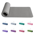 Good Nite Tapis de yoga de gymnastique et de pilates antidérapant pour femme 10 mm d'épaisseur avec sangle de transport TPE 183 x 61 x 1 cm