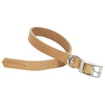 ITAL DOG Collier pour Chien en Cuir Naturel Largeur 30 mm, Longueur 60 cm, Taille L