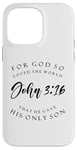 iPhone 14 Pro Max John 3:16 Christian Bible Case