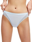 Tommy Hilfiger Womens Nylon Lace Panel Briefs - Blue - Size X-Small