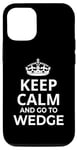 Coque pour iPhone 12/12 Pro Wedge Souvenirs / « Keep Calm And Go To Wedge Surf Resort! »