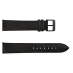 Detomaso Bracelet pour Montre en Cuir Noir de 20 mm avec Boucle Noir. NEUF