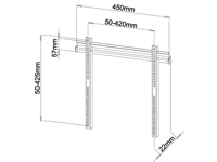 TV väggfäste - 23-55" - VESA upp till 400x400 -  max 50kg