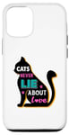 Coque pour iPhone 12/12 Pro Les chats ne mentent jamais sur l'amour