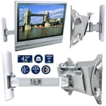 Full Motion TV Wall Mount Bracket Swivel Tilt Corner Swing Arm Up To 42" LED LCD