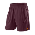 Wilson Homme Short, KAOS MIRAGE 7 SHORT, Nylon/Spandex, Bordeaux (Fig), Taille XXL, WRA789002XX