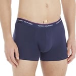 Tommy Hilfiger Kalsonger 3P Stretch Trunk Premium Essentials Mörkblå bomull Small Herr