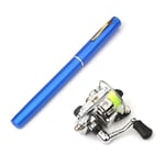 1M / 1,4M ficka Hopfällbar fiskespö Rulle Combo Mini Pen Fishing Pole Kit Teleskopfiske blue 1.4M