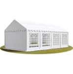 Intent24 - Tente de réception/Barnum 4x8 m - ignifugee blanc toile de haute qualité pvc 700 n economy - blanc