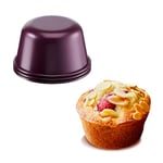 Tefal Creabake 3 moules à muffins 7,5 cm, Revêtement antiadhésif, Cuisson parfaite, Démoulage facile, Interchangeables, Empilables, Recettes créatives et savoureuses salées et sucrées J3069404