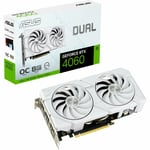 ASUS GeForce RTX 4060 DUAL OC EVO WHITE, graphics card (DLSS 3, 3x DisplayPort, 1x HDMI 2.1)