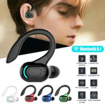 Trådlösa öronsnäckor löparhörlurar, Bluetooth 5.1 headset trådlösa öronsnäckor hörlurar stereo hörlurar öronkrok nya