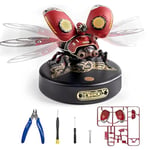 ROKR Scout Beetle Model Kits For Adults to Build-3D Plastic Puzzle- ABS And Metal Buds Insects Figurine Steampunk Decoration Gift Idea For Toy Collectors Men(MI02)