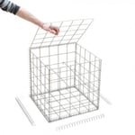 Gabion pour mur en gabion - 50 cm x 50 cm x 50 cm Maille rectangulaire 50 mm x 100 mm (Spirales) 3.8 mm