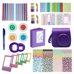 10 dans 1 Caméra Accessories Bundle Set pour Fujifilm Instax Mini 8 8+ 9 Appareil Photo Set Hanging