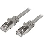 StarTech.com N6SPAT3MGR 3 m Cat6 Patch Cable, Shielded (SFTP) Snagless Gigabit Network Patch Cable - Grey Cat 6 Ethernet Patch Lead