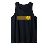 Bruce Lee Flying Kick Silhouette Yellow Circle Logo Tank Top