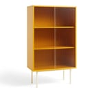 HAY - Colour Cabinet Tall w. Glass Doors - Yellow - Skap og vitrineskap - Muller Van Severen - Gul - Glass/Metall/Tre