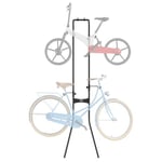 VEVOR Support de rangement pour 2 vélos, support de vélo vertical mural à gravité autonome réglable, capacité de charge 40,82 kg acier robuste et facile à assembler, pour garage, salon, hangar, noir