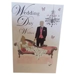 Wedding Day Wshes Special Day Greeting Card New Sentimental Verse