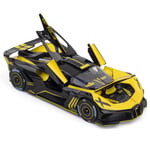 1:24 Alloy Casting Car Model Bugatti Bolode-liknande leksaksbil Yellow