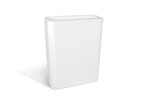 Kloris Jardinière rectangulaire intérieure et extérieure pour clôtures séparées séparées modèle Blog Blanc 30 x 70 cm Hauteur 90 cm polyéthylène Made in Italy