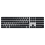 Apple Magic Keyboard med Touch ID och numerisk del för Mac-modeller med Apple Silicon – schweiziskt – svarta tangenter