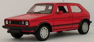 1:34 / 1:39 VOLKSWAGEN VW GOLF I GTI ROUGE VOITURE MÉTAL ÉCHELLE CAR DIECAST