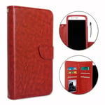 Folioskal för Fairphone 4 plånboksformat i ekoläder - dubbel invändig korthållare med flik magnetisk stängning - BRUNT